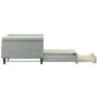 Trundle sofa bed with drawers light gray velvet 90x190 cm by vidaXL, Beds and slatted bases - Ref: Foro24-3197832, Price: 281...