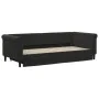 Sofá cama nido con cajones terciopelo negro 90x200 cm de vidaXL, Camas y somieres - Ref: Foro24-3197823, Precio: 291,85 €, De...