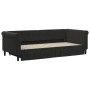 Sofá cama nido con cajones terciopelo negro 90x200 cm de vidaXL, Camas y somieres - Ref: Foro24-3197823, Precio: 298,70 €, De...