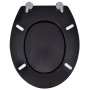 MDF WC toilet seat cover black design by vidaXL, Toilet and bidet seats - Ref: Foro24-140802, Price: 35,59 €, Discount: %