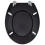 MDF WC toilet seat cover black design by vidaXL, Toilet and bidet seats - Ref: Foro24-140802, Price: 34,94 €, Discount: %