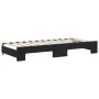 Sofá cama nido con cajones terciopelo negro 90x200 cm de vidaXL, Camas y somieres - Ref: Foro24-3197823, Precio: 291,85 €, De...