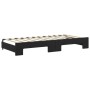 Sofá cama nido con cajones terciopelo negro 90x200 cm de vidaXL, Camas y somieres - Ref: Foro24-3197823, Precio: 298,70 €, De...