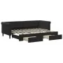 Trundle sofa bed with drawers black velvet 80x200 cm by vidaXL, Beds and slatted bases - Ref: Foro24-3197816, Price: 287,33 €...