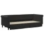 Sofá cama nido con cajones terciopelo negro 80x200 cm de vidaXL, Camas y somieres - Ref: Foro24-3197816, Precio: 287,30 €, De...