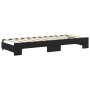 Trundle sofa bed with drawers black velvet 80x200 cm by vidaXL, Beds and slatted bases - Ref: Foro24-3197816, Price: 291,48 €...