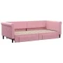 Trundle sofa bed with pink velvet drawers 90x200 cm by vidaXL, Beds and slatted bases - Ref: Foro24-3197822, Price: 290,71 €,...
