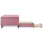 Sofá cama nido con cajones terciopelo rosa 90x200 cm de vidaXL, Camas y somieres - Ref: Foro24-3197822, Precio: 301,58 €