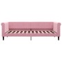 Sofá cama nido con cajones terciopelo rosa 90x200 cm de vidaXL, Camas y somieres - Ref: Foro24-3197822, Precio: 301,58 €