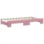 Trundle sofa bed with pink velvet drawers 90x200 cm by vidaXL, Beds and slatted bases - Ref: Foro24-3197822, Price: 290,71 €,...