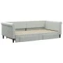 Sofá cama nido con cajones terciopelo gris claro 100x200 cm de vidaXL, Camas y somieres - Ref: Foro24-3197826, Precio: 300,58...