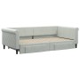 Trundle sofa bed with drawers light gray velvet 100x200 cm by vidaXL, Beds and slatted bases - Ref: Foro24-3197826, Price: 30...