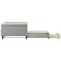 Sofá cama nido con cajones terciopelo gris claro 100x200 cm de vidaXL, Camas y somieres - Ref: Foro24-3197826, Precio: 300,58...