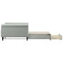 Sofá cama nido con cajones terciopelo gris claro 100x200 cm de vidaXL, Camas y somieres - Ref: Foro24-3197826, Precio: 304,99...