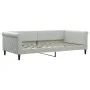 Sofá cama nido con cajones terciopelo gris claro 100x200 cm de vidaXL, Camas y somieres - Ref: Foro24-3197826, Precio: 300,58...
