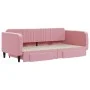 Trundle sofa bed with pink velvet drawers 100x200 cm by vidaXL, Beds and slatted bases - Ref: Foro24-3197121, Price: 297,76 €...