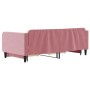 Sofá cama nido con cajones terciopelo rosa 100x200 cm de vidaXL, Camas y somieres - Ref: Foro24-3197121, Precio: 302,20 €, De...