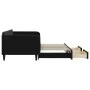 Trundle sofa bed with drawers black velvet 100x200 cm by vidaXL, Beds and slatted bases - Ref: Foro24-3197122, Price: 305,65 ...