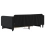 Sofá cama nido con cajones terciopelo negro 100x200 cm de vidaXL, Camas y somieres - Ref: Foro24-3197122, Precio: 311,36 €, D...