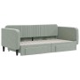 Sofá cama nido con cajones terciopelo gris claro 90x190 cm de vidaXL, Camas y somieres - Ref: Foro24-3197124, Precio: 280,99 ...