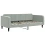 Sofá cama nido con cajones terciopelo gris claro 90x190 cm de vidaXL, Camas y somieres - Ref: Foro24-3197124, Precio: 276,92 ...