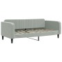 Sofá cama nido con cajones terciopelo gris claro 90x190 cm de vidaXL, Camas y somieres - Ref: Foro24-3197124, Precio: 280,99 ...