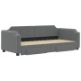 Sofá cama nido con cajones tela gris oscuro 100x200 cm de vidaXL, Camas y somieres - Ref: Foro24-3197676, Precio: 305,03 €, D...