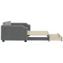 Trundle sofa bed with drawers dark gray fabric 100x200 cm by vidaXL, Beds and slatted bases - Ref: Foro24-3197676, Price: 305...
