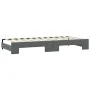 Trundle sofa bed with drawers dark gray fabric 100x200 cm by vidaXL, Beds and slatted bases - Ref: Foro24-3197676, Price: 305...