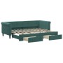 Sofá cama nido con cajones terciopelo verde oscuro 80x200 cm de vidaXL, Camas y somieres - Ref: Foro24-3197814, Precio: 291,3...