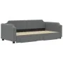 Trundle sofa bed with drawers dark gray fabric 90x200 cm by vidaXL, Beds and slatted bases - Ref: Foro24-3197671, Price: 298,...