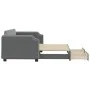Trundle sofa bed with drawers dark gray fabric 90x200 cm by vidaXL, Beds and slatted bases - Ref: Foro24-3197671, Price: 298,...