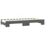 Trundle sofa bed with drawers dark gray fabric 90x200 cm by vidaXL, Beds and slatted bases - Ref: Foro24-3197671, Price: 298,...