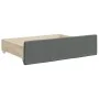 Trundle sofa bed with drawers dark gray fabric 90x200 cm by vidaXL, Beds and slatted bases - Ref: Foro24-3197671, Price: 298,...