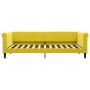Trundle sofa bed with drawers yellow velvet 90x200 cm by vidaXL, Beds and slatted bases - Ref: Foro24-3197824, Price: 293,51 ...
