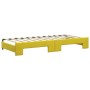 Trundle sofa bed with drawers yellow velvet 90x200 cm by vidaXL, Beds and slatted bases - Ref: Foro24-3197824, Price: 293,51 ...