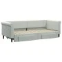 Sofá cama nido con cajones terciopelo gris claro 80x200 cm de vidaXL, Camas y somieres - Ref: Foro24-3197812, Precio: 286,52 ...