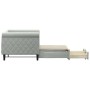 Trundle sofa bed with drawers light gray velvet 80x200 cm by vidaXL, Beds and slatted bases - Ref: Foro24-3197812, Price: 292...