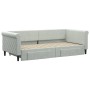 Trundle sofa bed with drawers light gray velvet 90x200 cm by vidaXL, Beds and slatted bases - Ref: Foro24-3197819, Price: 296...
