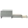Sofá cama nido con cajones terciopelo gris claro 90x200 cm de vidaXL, Camas y somieres - Ref: Foro24-3197819, Precio: 297,08 ...