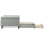 Trundle sofa bed with drawers light gray velvet 90x200 cm by vidaXL, Beds and slatted bases - Ref: Foro24-3197819, Price: 296...
