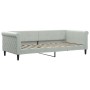 Trundle sofa bed with drawers light gray velvet 90x200 cm by vidaXL, Beds and slatted bases - Ref: Foro24-3197819, Price: 296...
