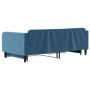 Sofá cama nido con cajones terciopelo azul 100x200 cm de vidaXL, Camas y somieres - Ref: Foro24-3197117, Precio: 298,00 €, De...