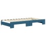 Sofá cama nido con cajones terciopelo azul 100x200 cm de vidaXL, Camas y somieres - Ref: Foro24-3197117, Precio: 298,00 €, De...