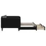 Sofá cama nido con cajones terciopelo negro 90x190 cm de vidaXL, Camas y somieres - Ref: Foro24-3197126, Precio: 274,85 €, De...