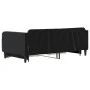 Sofá cama nido con cajones terciopelo negro 90x190 cm de vidaXL, Camas y somieres - Ref: Foro24-3197126, Precio: 274,85 €, De...