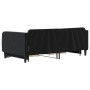 Trundle sofa bed with drawers black velvet 90x190 cm by vidaXL, Beds and slatted bases - Ref: Foro24-3197126, Price: 282,21 €...