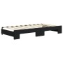 Trundle sofa bed with drawers black velvet 90x190 cm by vidaXL, Beds and slatted bases - Ref: Foro24-3197126, Price: 282,21 €...