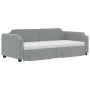 Trundle sofa bed with drawers light gray fabric 80x200 cm by vidaXL, Beds and slatted bases - Ref: Foro24-3197683, Price: 460...