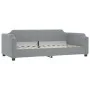 Trundle sofa bed with drawers light gray fabric 80x200 cm by vidaXL, Beds and slatted bases - Ref: Foro24-3197683, Price: 460...